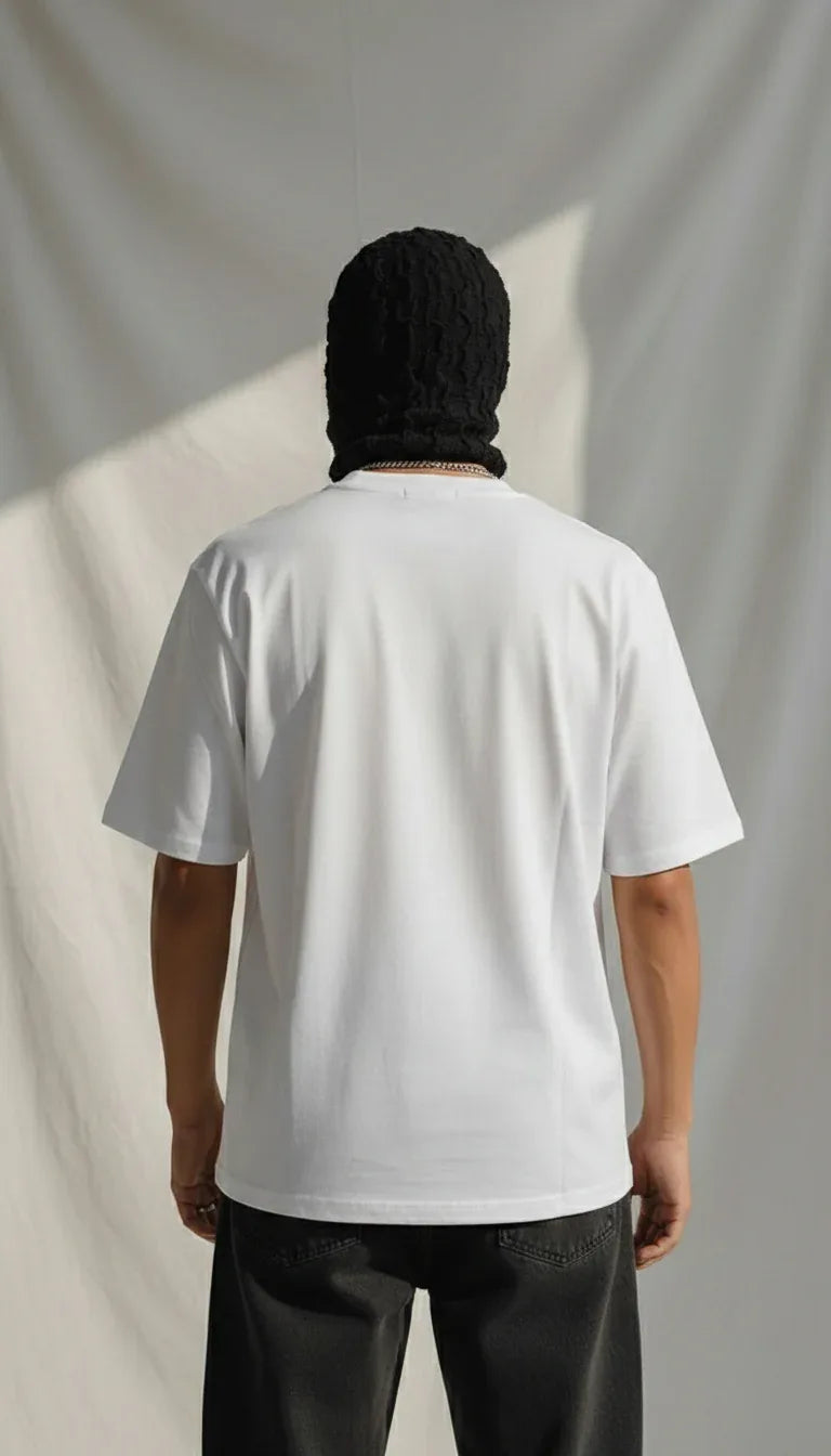 Astra Glow Boxy Tee - White - P O S H A A K
