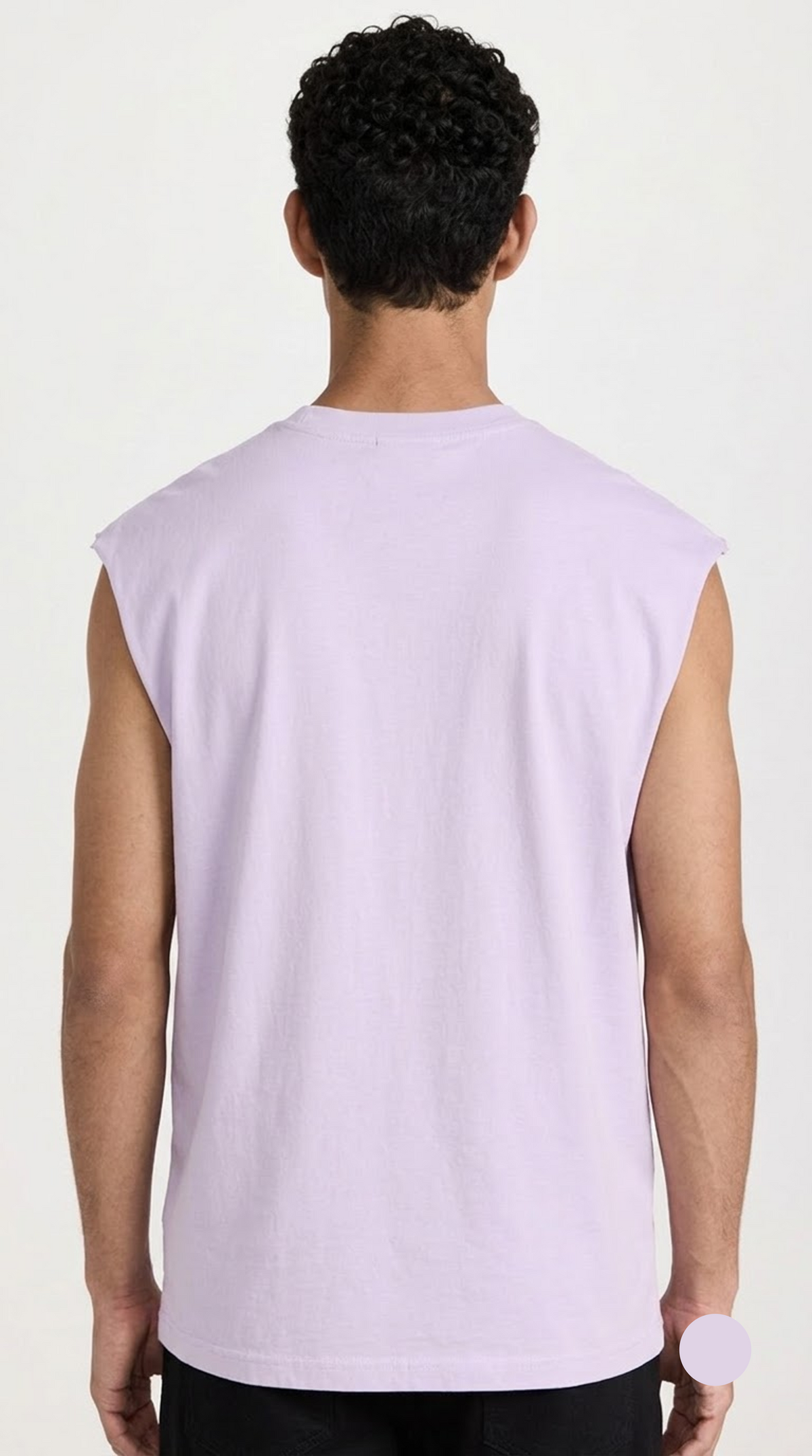 Raw Edge Tank Top - Lavender