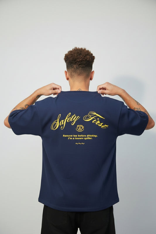The "Spiller" Heavyweight Tee - Navy Blue