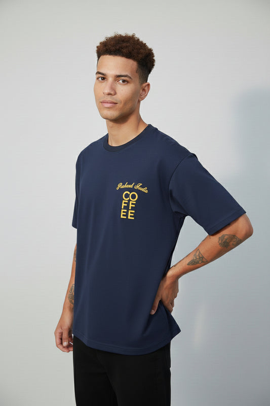 The "Spiller" Heavyweight Tee - Navy Blue