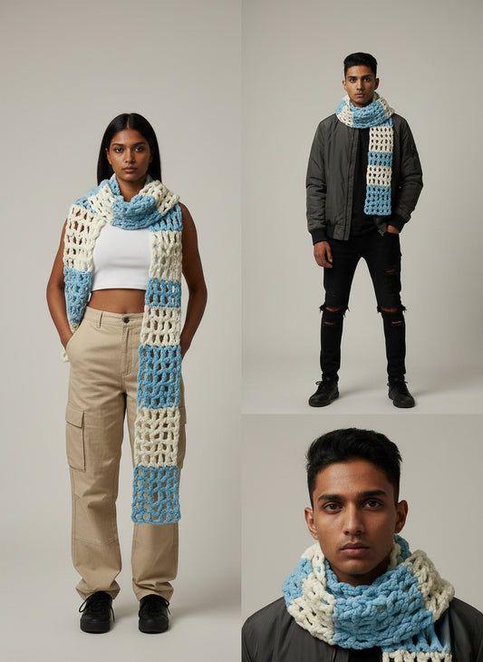 Marshmellow Mesh Scarf