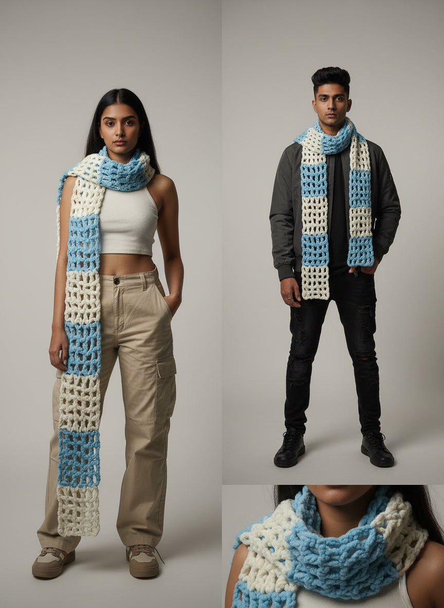 Marshmellow Mesh Scarf