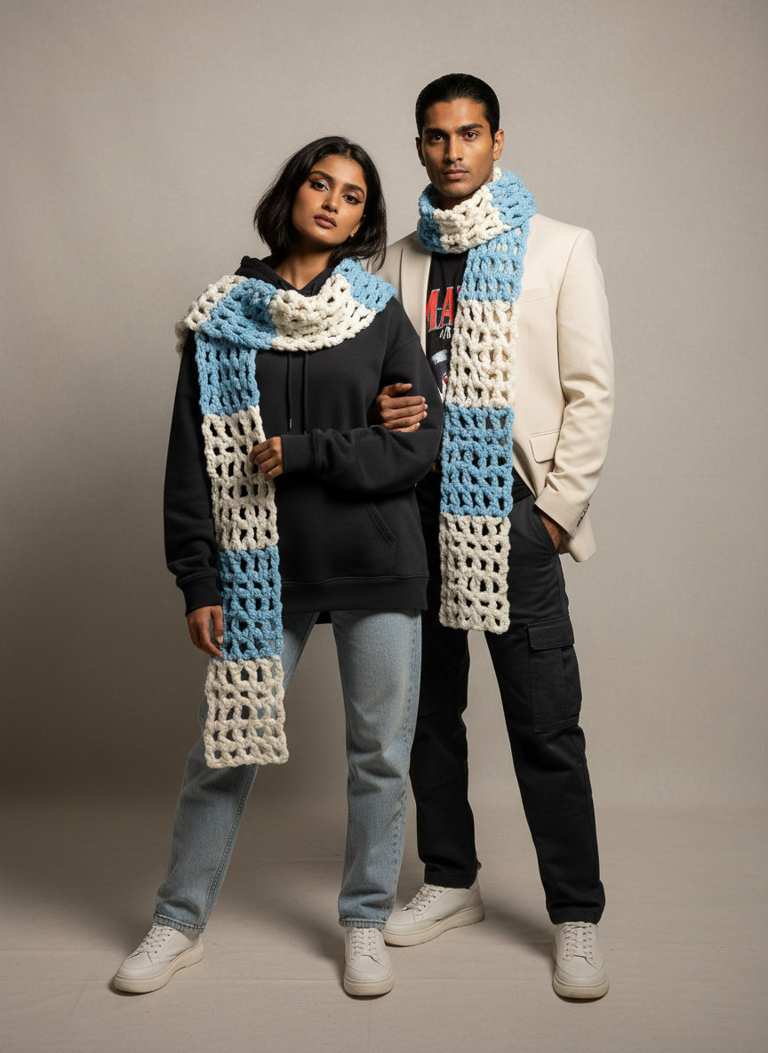 Marshmellow Mesh Scarf