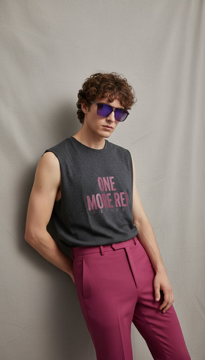 The Heavy-Rep Tank - Charcoal Melange