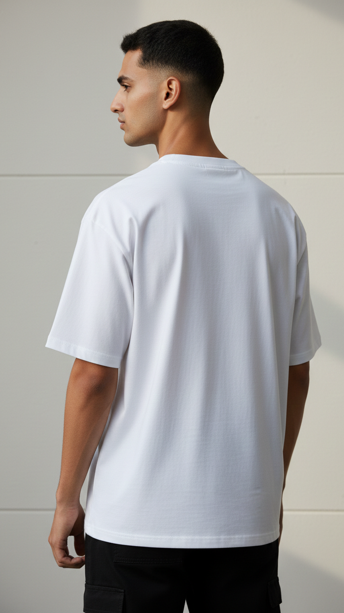 VECTOR BOX TEE - PURE WHITE