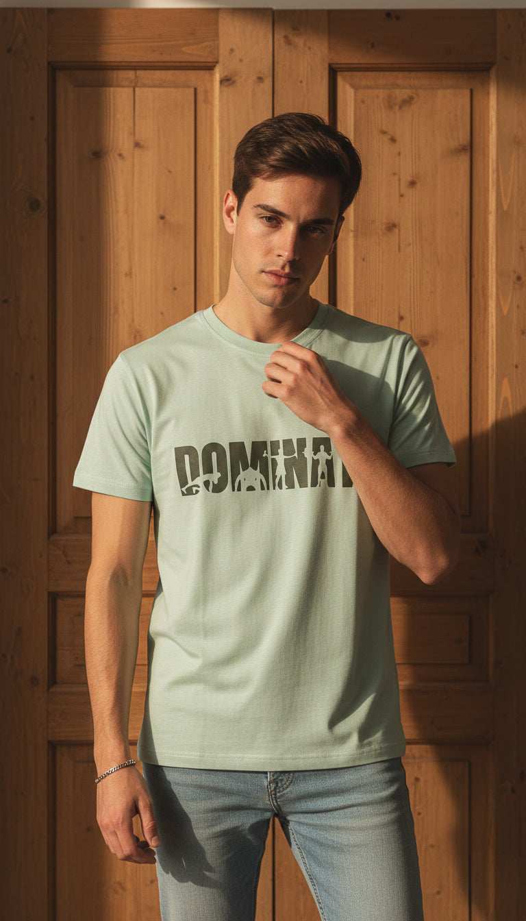 The "Dominate" Brat Tee - Pista Green