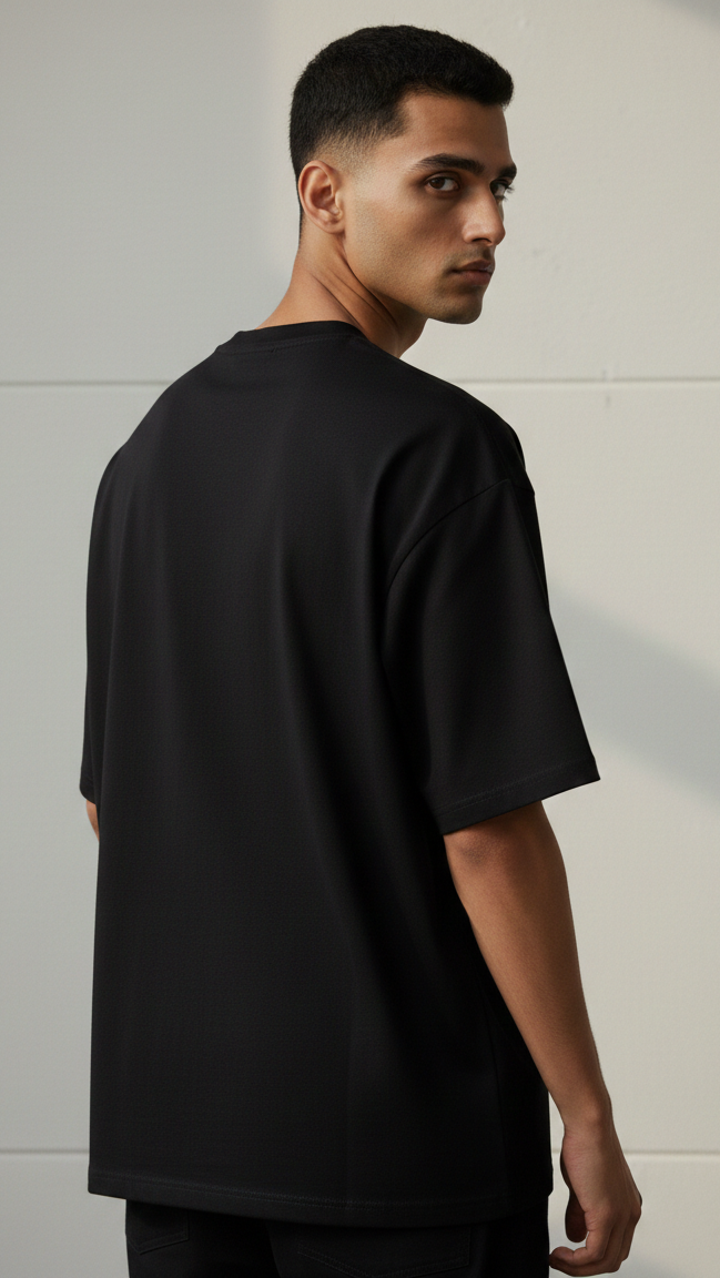 VECTOR BOX TEE - DARKEST BLACK