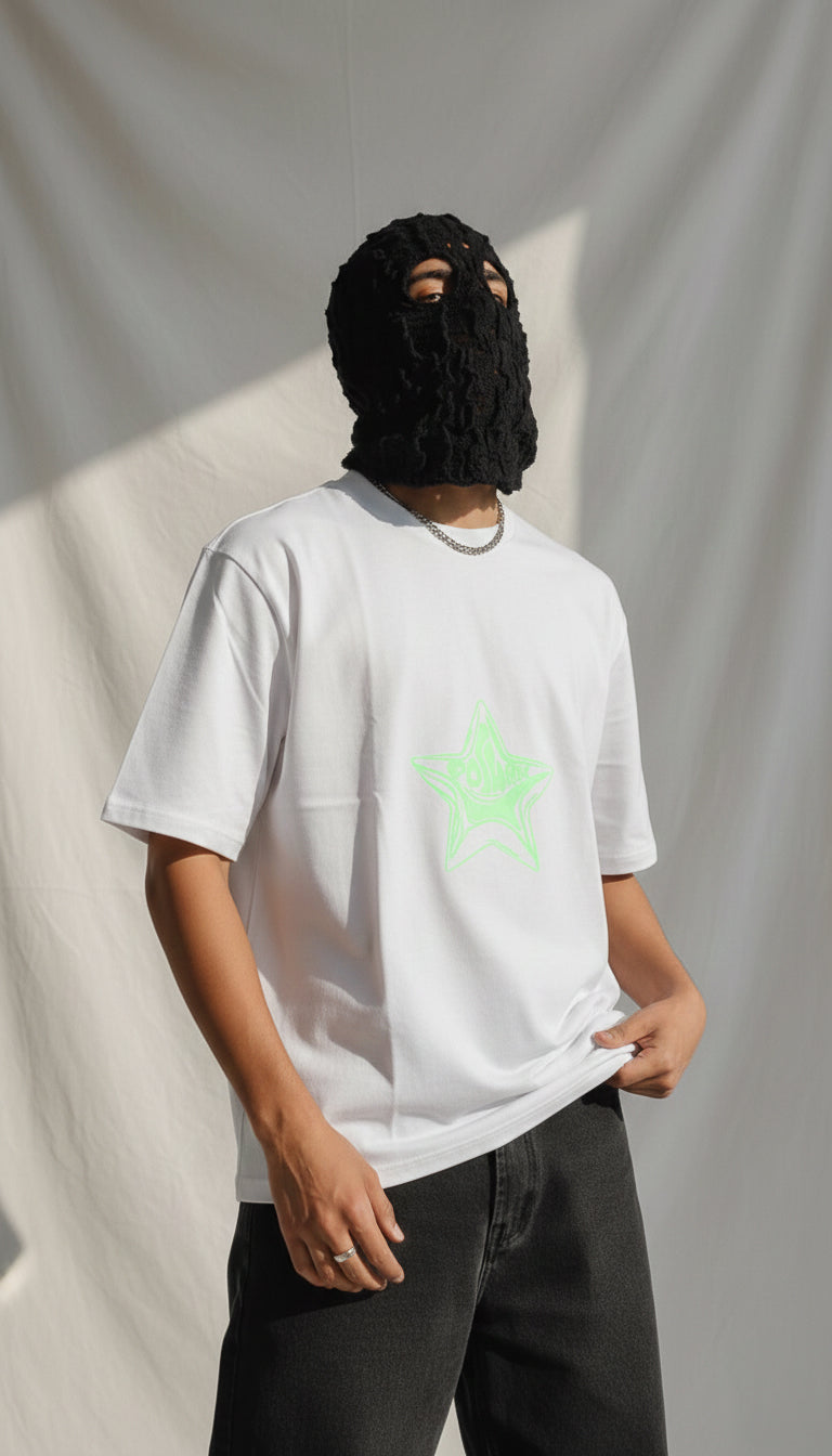 Astra Glow Boxy Tee - White