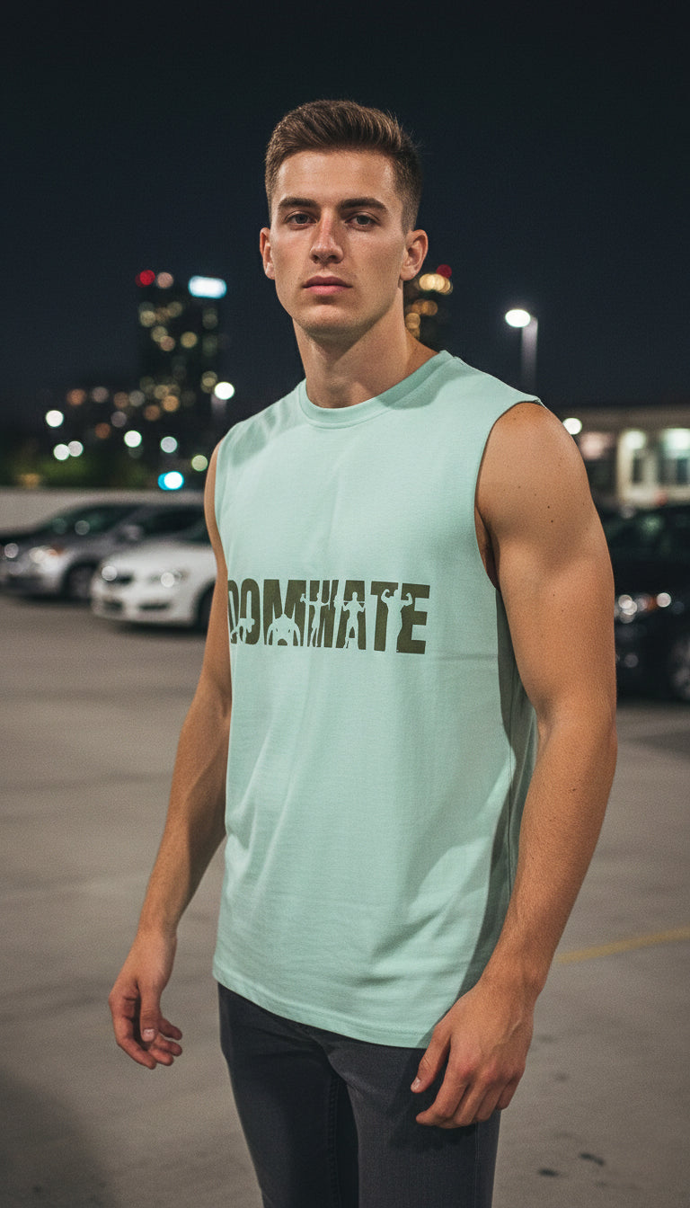 Dominate Tank Top | Raw-Edge Muscle Fit Gym Tank