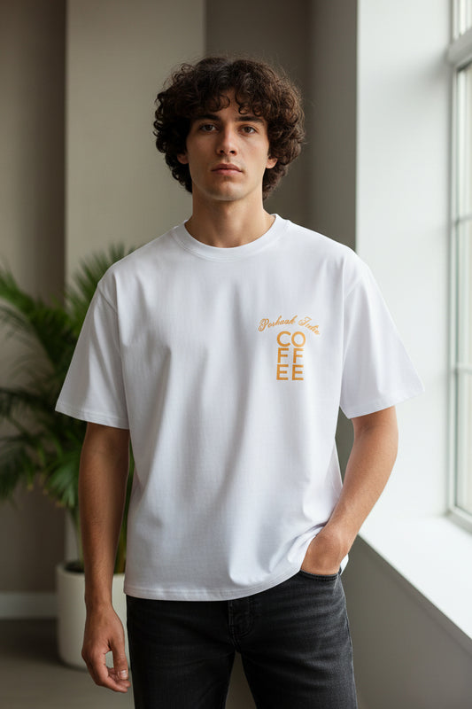 The "Spiller" Heavyweight Tee - White