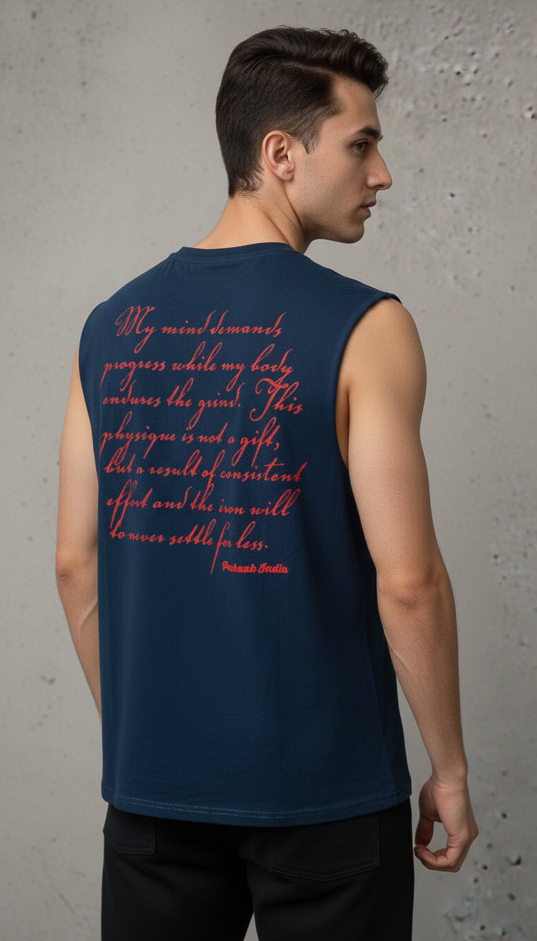 The "Iron Will" Heavy-Rep Tank - Teal Blue