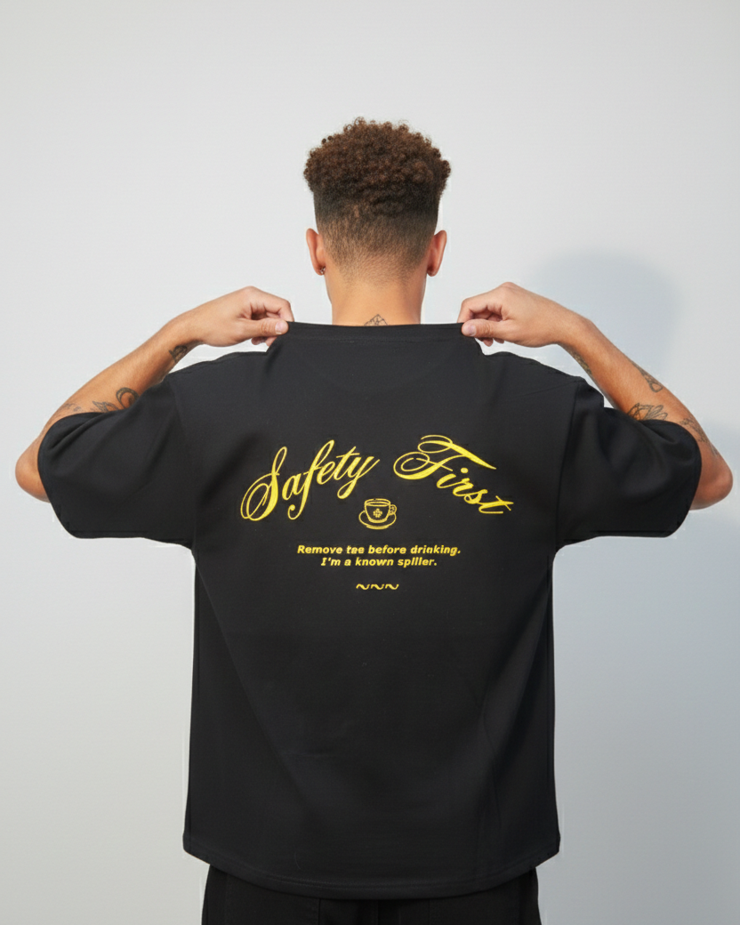 The "Spiller" Heavyweight Tee - Black