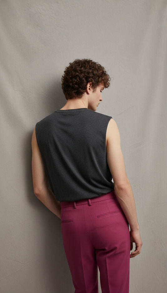 The Heavy-Rep Tank - Charcoal Melange